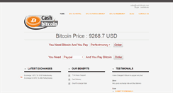 Desktop Screenshot of cash-bitcoin.com