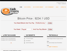 Tablet Screenshot of cash-bitcoin.com